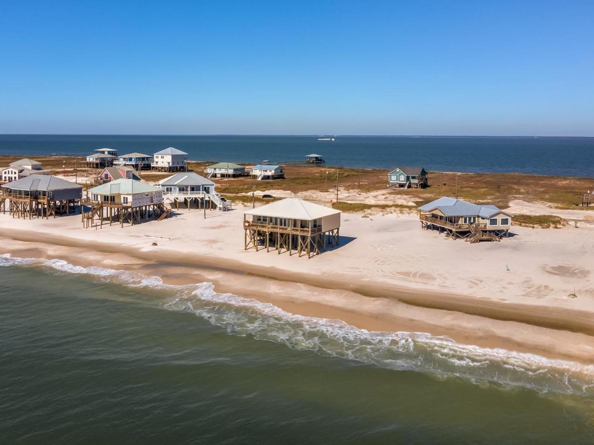 Marisol - Pet Friendly And Gulf Front! Enjoy The Large Deck With Amazing Views! Home Dauphin Island Eksteriør billede