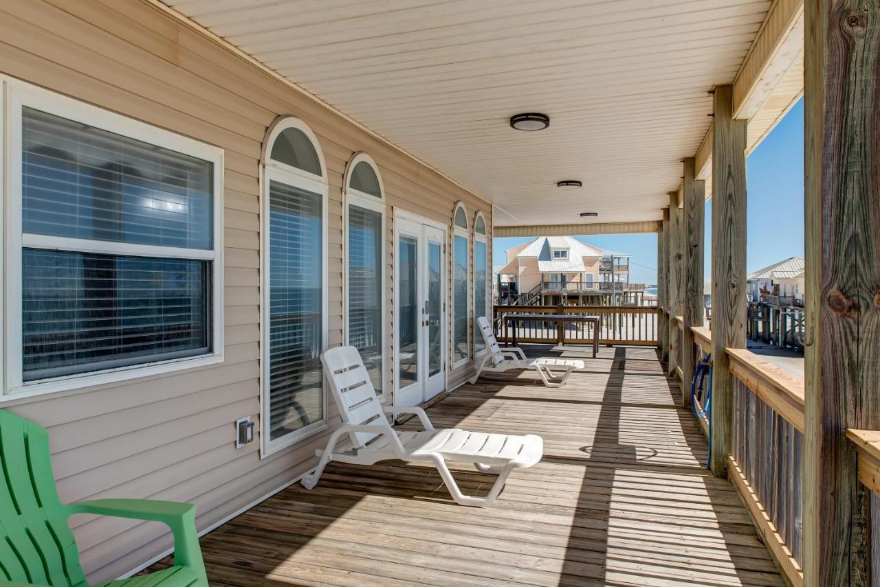 Marisol - Pet Friendly And Gulf Front! Enjoy The Large Deck With Amazing Views! Home Dauphin Island Eksteriør billede